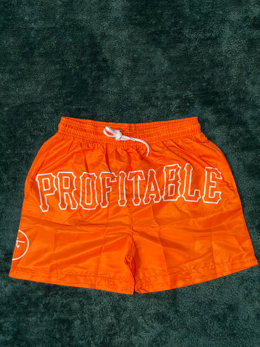“P” Shorts (Orange/White)