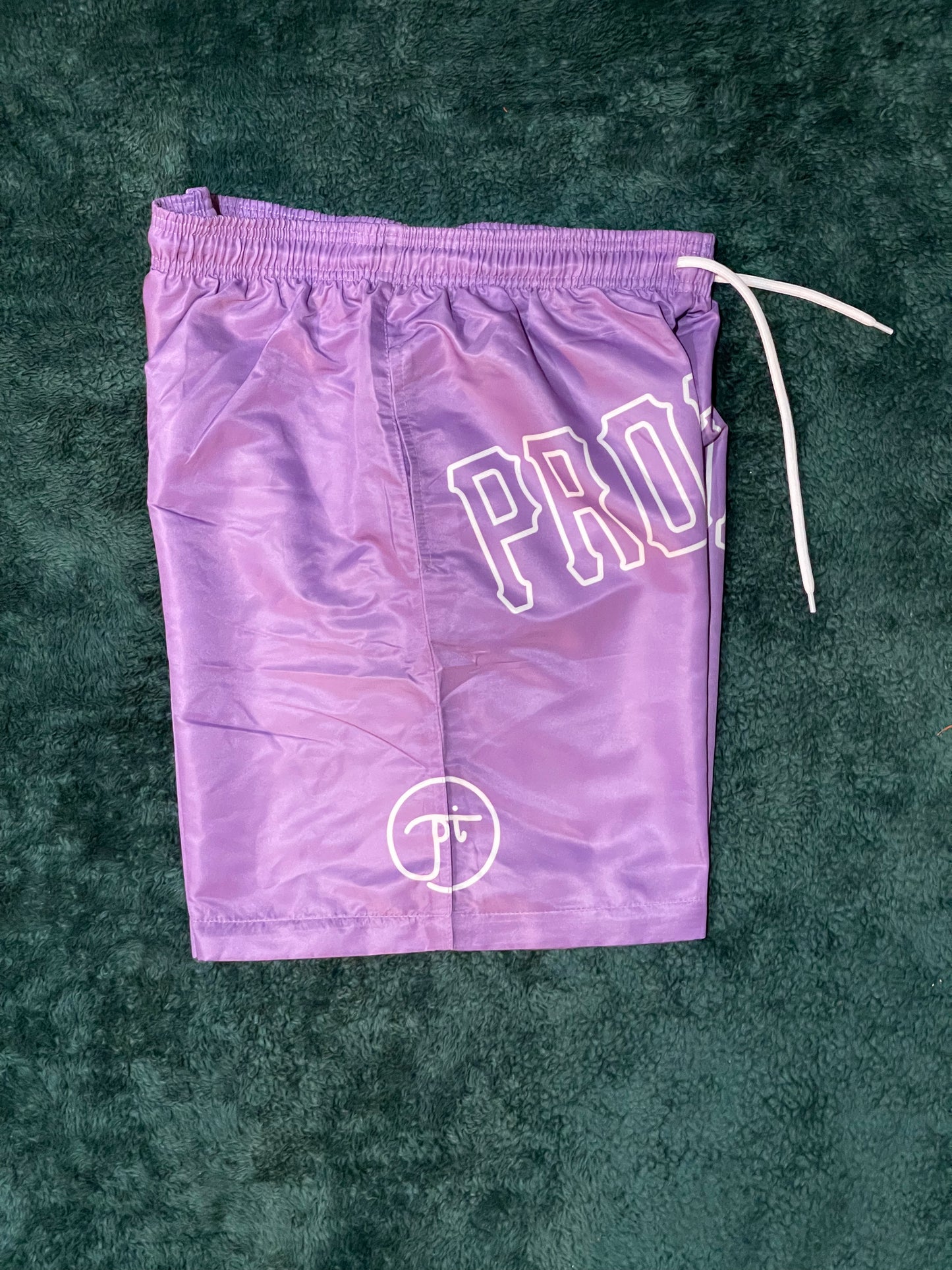 “P”  Shorts (Women’s) (Lavender/White)