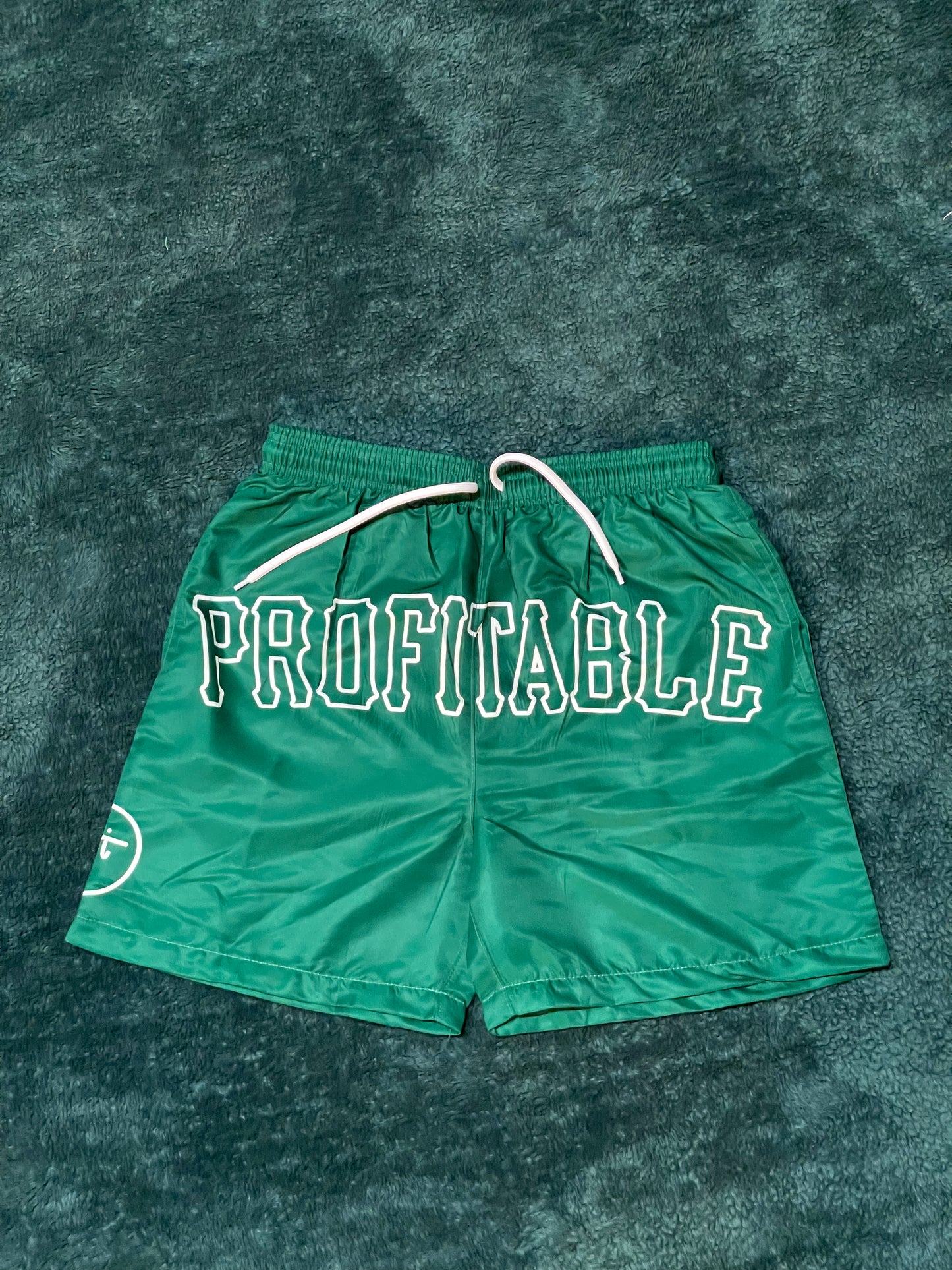 “P” Shorts (Green/ White)