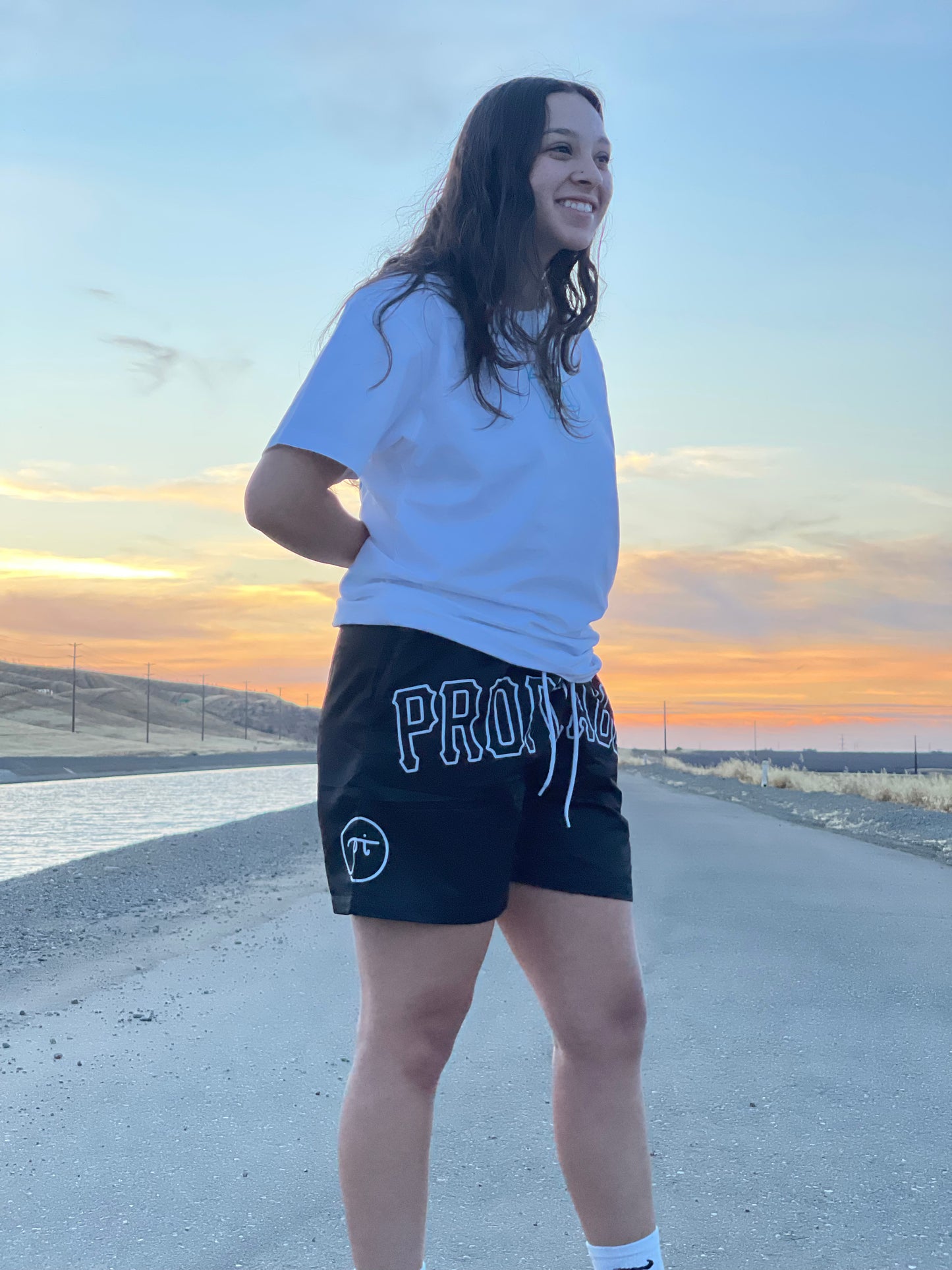 “P” Shorts (Women’s)(Black/White)